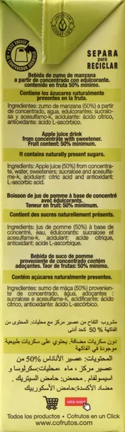 Bebida de zumo de Manzana