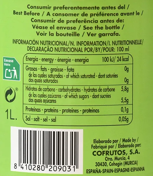 Nectar de Citron Bouteille 1L