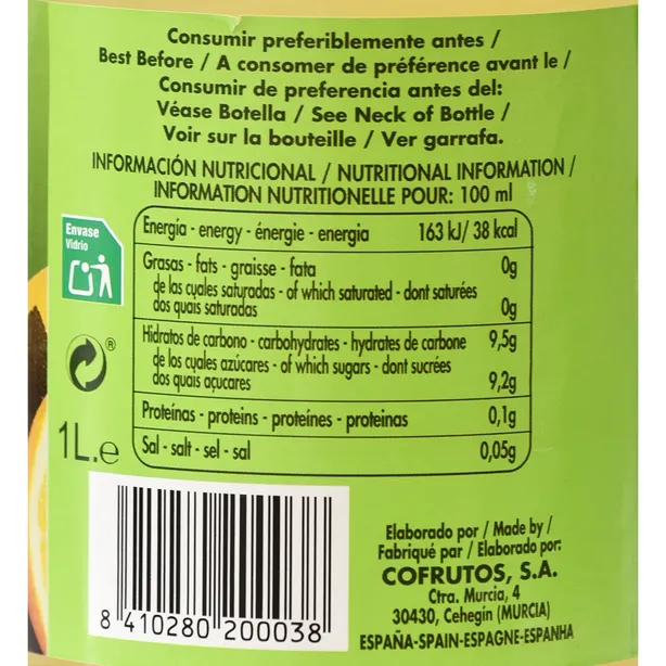 Néctar de Pomelo Botella 1L