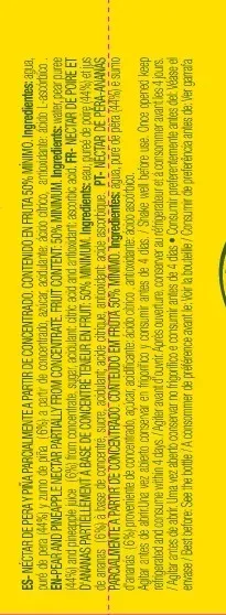 Pear Pineapple Nectar 200ML Bottle