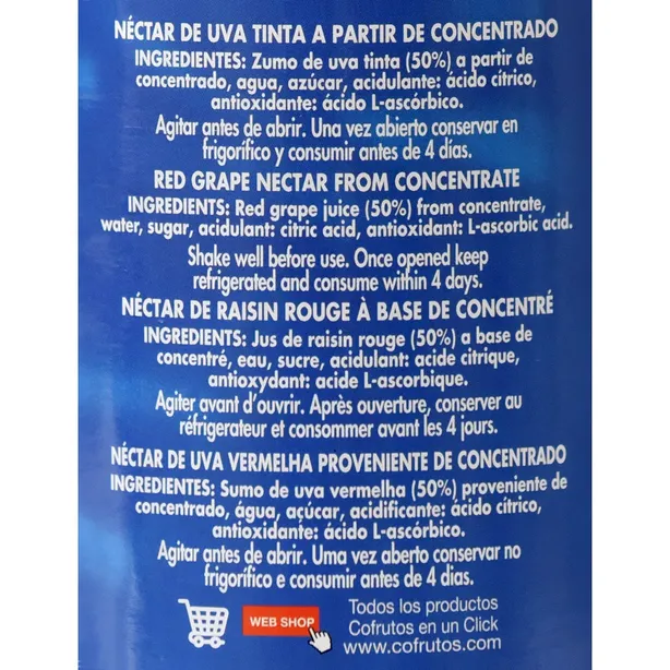 Néctar Uva Roja